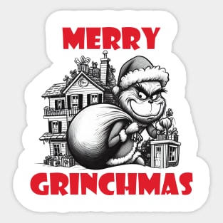 Christmas Grinch Sticker